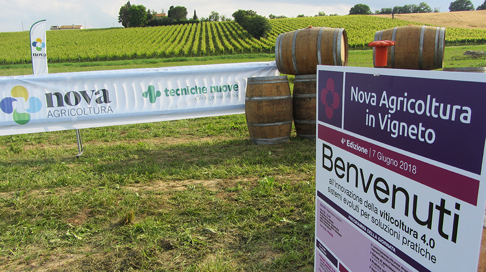 Umani Ronchi - Nova Agricoltura in vigneto. Il 7 giugno 2018 ad Osimo